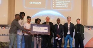 Two students of the UJI master in geospatial technologies took the second place at the GeoAI Hack